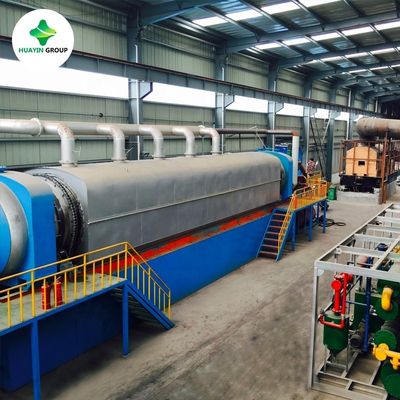 kwaliteit  Continuous Tire Pyrolysis Plant Continuous Waste Tire Pyrolysis Plant With Stainless Steel Reactor fabriek
