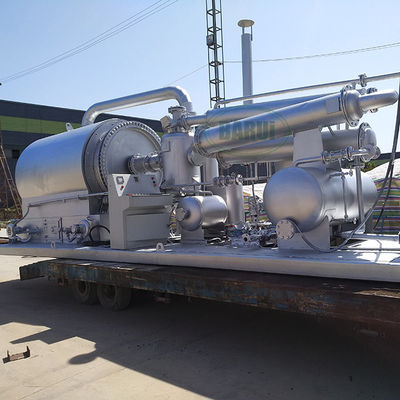 kwaliteit  Movable Skid Mounted Plastic Pyrolysis Wood Pyrolysis Plant Gasoline And Oil Machine fabriek